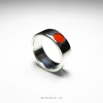 Diamond Cut Karazi Yemeni Agate With Silver Ring