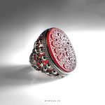 Elegant Yemeni Agate With Star Super Silver Ring