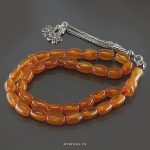 Luxury Orange Yemeni Agate Tasbih 33 Beads
