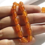 Luxury Orange Yemeni Agate Tasbih 33 Beads