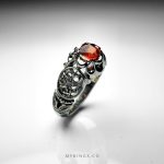 Elegant Handcrafted Sterling Silver Ring With Songea Ruby