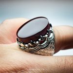 Elegant Handmade Sterling Silver Ring With Karazi Yemeni Agate