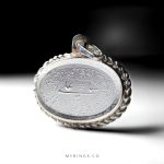 Elegant Handmade Sterling Silver Necklace With Durr Al Najaf Stone