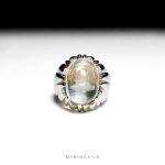Durr Al Najaf Stone With Handcrafted Sterling Silver Ring MR0413