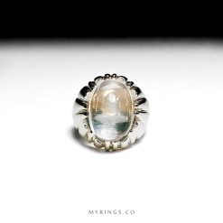 Durr Al Najaf Stone With Handcrafted Sterling Silver Ring MR0413