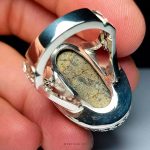 Golden Vein Turquoise in Handmade 925 Sterling Silver Ring MR0432