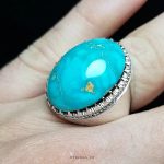 Handcrafted Silver Ring with Nishaburi Turquoise