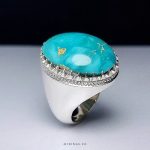 Handcrafted Silver Ring with Nishaburi Turquoise