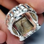 Handcrafted Silver Ring with Blue Turquoise from Nishapur