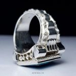 Handcrafted Silver Ring with Blue Turquoise from Nishapur