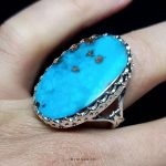 Handcrafted Silver Ring with Premium Nishapur Turquoise