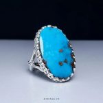 Handcrafted Silver Ring with Premium Nishapur Turquoise