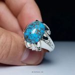 Handcrafted Silver Ring with Premium Shajar Turquoise