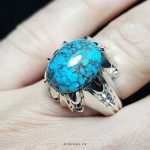 Handcrafted Silver Ring with Premium Shajar Turquoise