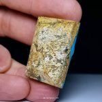Nishapur Blue Turquoise with Golden Veins - Premium Quality Gemstone