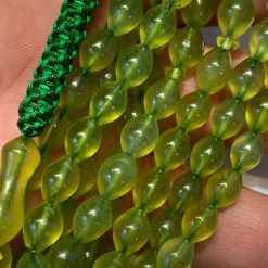 Authentic Afghan Shah Maqsoud Tasbih – Lemon Yellow Gemstone Beads from Hesarak