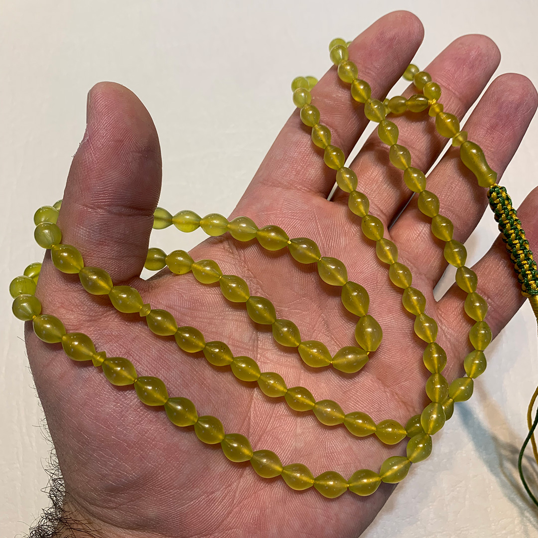 R0509-Shah-Maqsood-Tasbih-2 Imperial Yellow Shah Maqsoud 101 Bead Tasbih